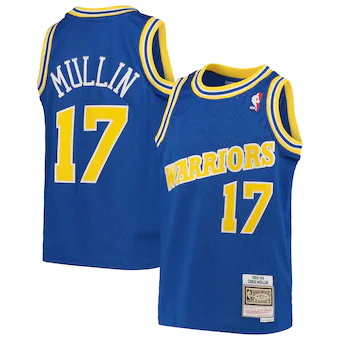 youth mitchell and ness chris mullin royal golden state war-476